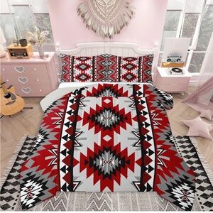 Bohemian Western comforter bedding set-Queen Size, 3 pieces with 2 pillowcases